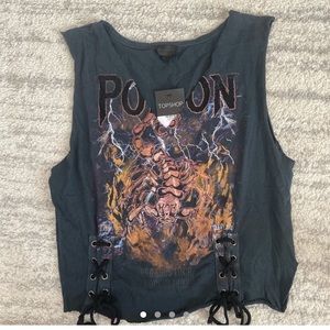 TOPSHOP low cut tank top.